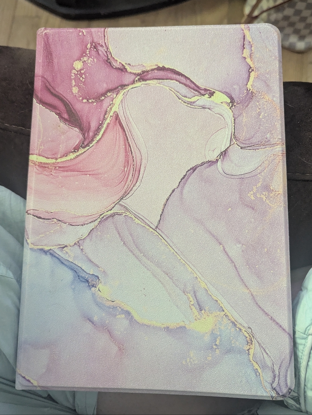 Marble iPad 10.2 Case Pink Purple Gold Folio Stand Cover For iPad 7th 8th 9th Ge - Picture 4 of 4